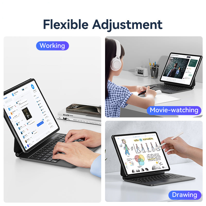 USAMS BH876 For iPad Pro 12.9 (2022) / (2021) / (2020) / (2018) Magnetic Bluetooth Keyboard Case (Digital Display Version) USAMS BH876 For iPad Pro 12.9 (2022) / (2021) / (2020) / (2018) Magnetic Bluetooth Keyboard Case (Digital Display Version)